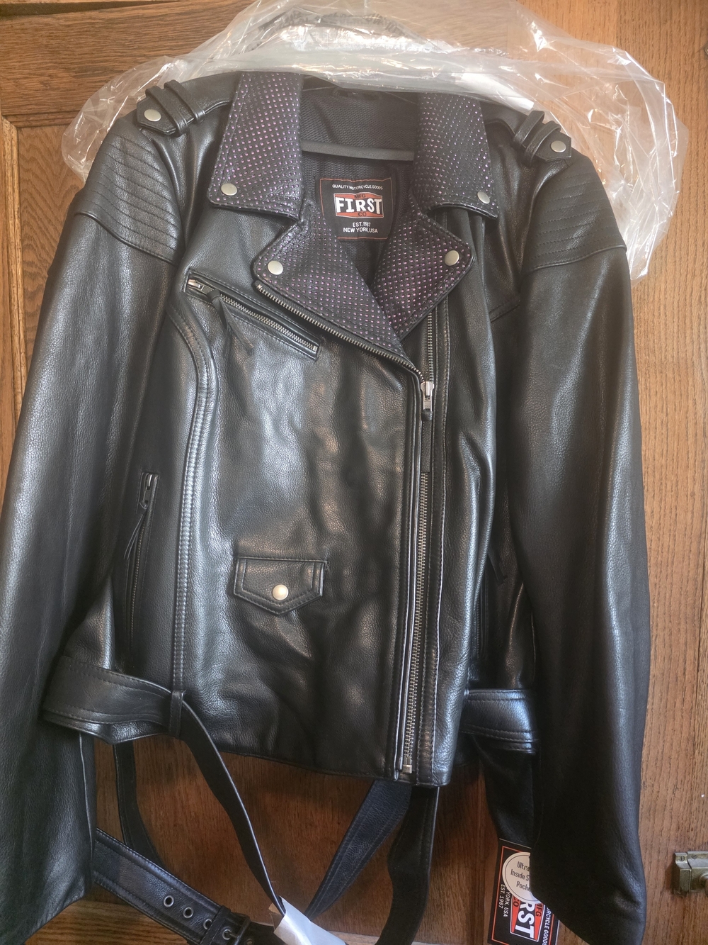 First MFG Co Women's Motorcyle Jacket NWT. Size 22/24 (5x On Tag)
